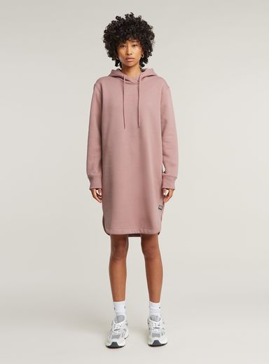 Logo Hooded Sweater Dress
